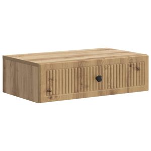 vidaXL Table d'appoint murale 59 x 34,5 x 17 cm Bois d'ing&eacute;nierie
