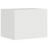 vidaXL Ensemble de meuble TV mural Montage mural 4 pcs Blanc brillant
