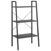 vidaXL &Eacute;tag&egrave;re sur pied 3 niveaux Noir 56x35x108 cm