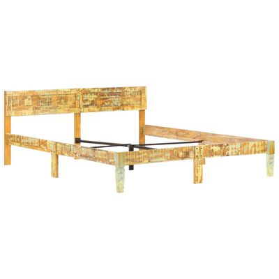 vidaXL Cadre de lit sans matelas Bois de récupération massif 180x200cm