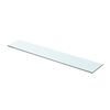 vidaXL Panneau pour &eacute;tag&egrave;re Verre transparent 80 x 15 cm