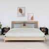vidaXL Tables de chevet 2 pcs Noir 40x34x45 cm Bois de pin massif