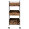 vidaXL Chariot de cuisine Bois ancien 50 x 30 x 70 cm