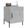 vidaXL Table de chevet gris b&eacute;ton 40x40x50 cm bois d&rsquo;ing&eacute;nierie