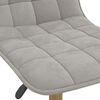 vidaXL Chaise pivotante de salle &agrave; manger Gris clair Velours