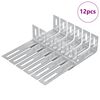 vidaXL Support anti-basculement 12 Argent&eacute; 74,5 x 15 x 32 mm Fer