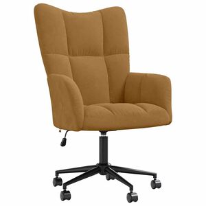 vidaXL Chaise de relaxation Marron Velours
