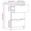 vidaXL Tables de chevet 2 pcs ch&ecirc;ne artisanal bois d'ing&eacute;nierie