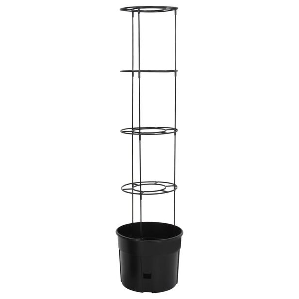 vidaXL Jardini&egrave;re &agrave; tomate Anthracite &Oslash;39x150 cm Polypropyl&egrave;ne