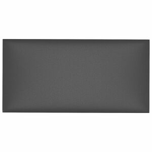 vidaXL T&ecirc;te de lit murale 12 pcs Gris 30 x 15 cm tissu