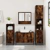vidaXL Ensemble de meubles de salle de bain 3 pcs Ch&ecirc;ne fum&eacute;