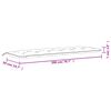 vidaXL Coussin de banc de jardin gris 200x50x7 cm tissu oxford