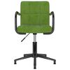 vidaXL Chaises pivotantes &agrave; manger lot de 4 vert clair velours