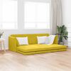 vidaXL Canap&eacute;-lit au sol 200cm Jaune Velours
