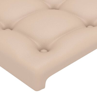 vidaXL Têtes de lit 4 pcs Cappuccino 80x5x78/88 cm Similicuir