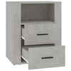 vidaXL Table de chevet Gris b&eacute;ton 50x36x60 cm Bois d'ing&eacute;nierie