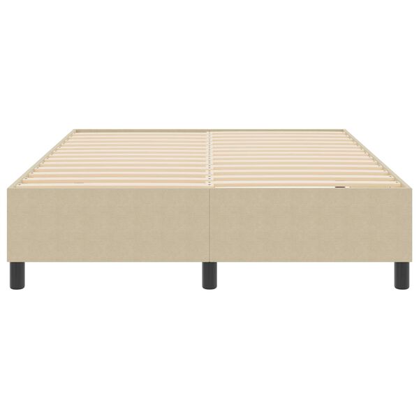vidaXL Cadre de lit plateforme Vert gris 140 x 200 cm tissu