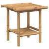 vidaXL Table basse 45x45x45 cm bambou