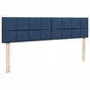 VidaXL Cadre de lit ottoman avec matelas bleu 180x200 cm tissu