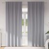 vidaXL Rideaux occultants avec anneaux 2 pcs Gris clair 245 x 140 cm