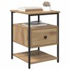 vidaXL Cabinet de chevet 2 pcs Ch&ecirc;ne artisanal 40 x 42 x 56 cm