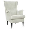 vidaXL Fauteuil Cr&egrave;me Velours