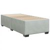 vidaXL Sommier &agrave; lattes de lit et matelas Gris clair 80x200 cm Velours