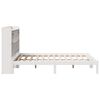 vidaXL Lit biblioth&egrave;que sans matelas blanc 140x190 cm bois pin massif