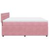 vidaXL Sommier &agrave; lattes de lit avec matelas Rose 180x200 cm Velours
