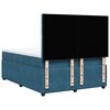 vidaXL Sommier &agrave; lattes de lit et matelas bleu 140x190 cm velours