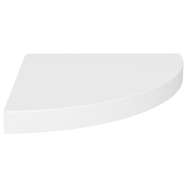 vidaXL &Eacute;tag&egrave;res d'angle flottantes 4 pcs blanc 35x35x3,8 cm MDF
