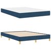 vidaXL Lit &agrave; ressorts avec matelas Bleu 160 x 200 cm tissu