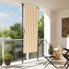 vidaXL Store roulant d'ext&eacute;rieur orange et blanc 100x270cm tissu acier