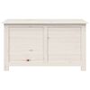 vidaXL Bo&icirc;te &agrave; coussins d'ext&eacute;rieur Blanc 100x50x56 cm Sapin massif