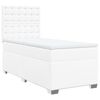 vidaXL Sommier &agrave; lattes de lit avec matelas Blanc 100x200cm Similicuir