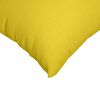 vidaXL Coussins de canap&eacute; 2 pcs Jaune clair 50 x 50 cm tissu