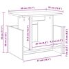 vidaXL Meuble TV Gris b&eacute;ton 50 x 35 x 45 cm Bois d'ing&eacute;nierie