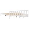 vidaXL Cadre de lit sans matelas blanc 180x200 cm bois massif de pin