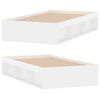 vidaXL Cadre de lit sans matelas blanc 100x200 cm