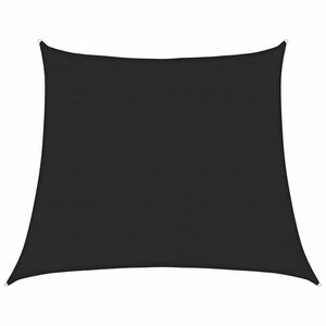 vidaXL Voile d'ombrage 160 g/m&sup2; trap&egrave;ze noir 4/5x4 m PEHD