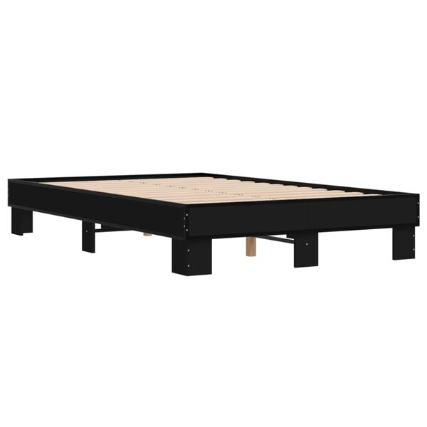 vidaXL Cadre de lit sans matelas noir 120x200 cm