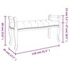 vidaXL Banc Bleu 110x45x60 cm Velours