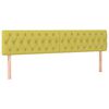 vidaXL Sommier &agrave; lattes de lit avec matelas LED Vert 180x200 cm Tissu