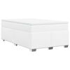 vidaXL Sommier &agrave; lattes de lit avec matelas blanc 120x190cm similicuir