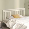 vidaXL T&ecirc;te de lit Blanc 186x4x100 cm Bois massif de pin