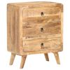 vidaXL Buffet 60x35x75 cm Bois de manguier brut