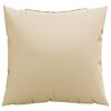 vidaXL Coussins de canap&eacute; lot de 4 beige 40x40 cm tissu