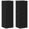 vidaXL Support de Plante 2 pi&egrave;ces Ch&ecirc;ne noir 33 x 33 x 100 cm