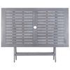 vidaXL Ensemble &agrave; manger de jardin 5 pcs Bois d'acacia massif Gris