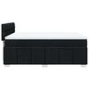 vidaXL Sommier &agrave; lattes de lit avec matelas Noir 140x200 cm Tissu